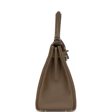 HERMÈS Hermes Kelly Retourne 28 Etoupe Togo Palladium Hardware | Thumbnail 3 HERMÈS Hermes Kelly Retourne 28 Etoupe Togo Palladium Hardware | Thumbnail 3