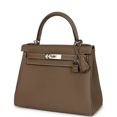 HERMÈS Hermes Kelly Retourne 28 Etoupe Togo Palladium Hardware | Thumbnail 5 HERMÈS Hermes Kelly Retourne 28 Etoupe Togo Palladium Hardware | Thumbnail 5