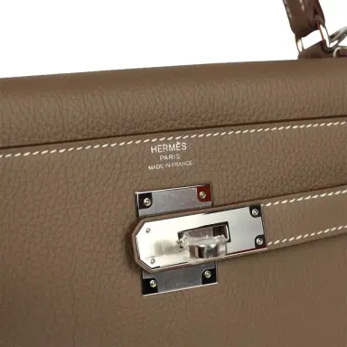 HERMÈS Hermes Kelly Retourne 28 Etoupe Togo Palladium Hardware | Thumbnail 7 HERMÈS Hermes Kelly Retourne 28 Etoupe Togo Palladium Hardware | Thumbnail 7