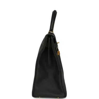 HERMÈS Hermes Kelly Retourne 35 Black Togo Gold Hardware | Thumbnail 3 HERMÈS Hermes Kelly Retourne 35 Black Togo Gold Hardware | Thumbnail 3
