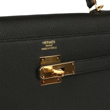 HERMÈS Hermes Kelly Retourne 35 Black Togo Gold Hardware | Thumbnail 7 HERMÈS Hermes Kelly Retourne 35 Black Togo Gold Hardware | Thumbnail 7