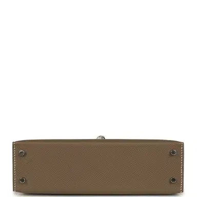 HERMÈS Hermes Kelly Sellier 20 Etoupe Epsom Palladium Hardware | Thumbnail 6 HERMÈS Hermes Kelly Sellier 20 Etoupe Epsom Palladium Hardware | Thumbnail 6