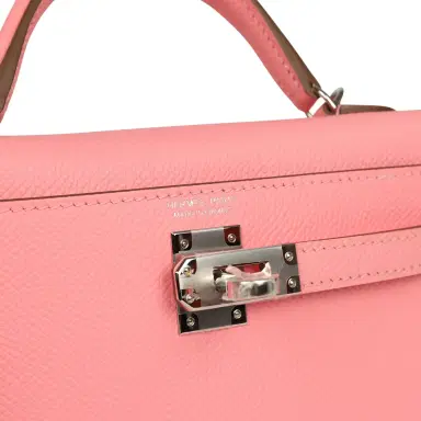 HERMÈS Hermes Kelly Sellier 20 Rose Confetti Epsom Palladium Hardware | Thumbnail 7 HERMÈS Hermes Kelly Sellier 20 Rose Confetti Epsom Palladium Hardware | Thumbnail 7