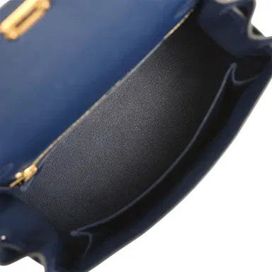 HERMÈS Hermes Kelly Sellier 25 Bleu Navy Epsom Gold Hardware | Thumbnail 9 HERMÈS Hermes Kelly Sellier 25 Bleu Navy Epsom Gold Hardware | Thumbnail 9