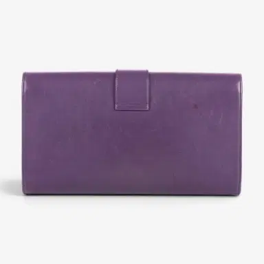 Yves Saint Laurent Yves Saint Laurent Classic Y Line Purple Calf Leather Clutch by The Solist | Thumbnail 4 Yves Saint Laurent Yves Saint Laurent Classic Y Line Purple Calf Leather Clutch by The Solist | Thumbnail 4