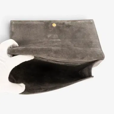Yves Saint Laurent Yves Saint Laurent Classic Y Line Taupe Calf Leather Clutch by The Solist | Thumbnail 8 Yves Saint Laurent Yves Saint Laurent Classic Y Line Taupe Calf Leather Clutch by The Solist | Thumbnail 8