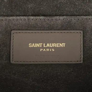 Yves Saint Laurent Yves Saint Laurent Classic Y Line Taupe Calf Leather Clutch by The Solist | Thumbnail 9 Yves Saint Laurent Yves Saint Laurent Classic Y Line Taupe Calf Leather Clutch by The Solist | Thumbnail 9
