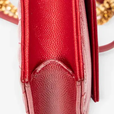 Yves Saint Laurent Yves Saint Laurent Red Calf Leather Envelope Chain Wallet by The Solist | Thumbnail 7 Yves Saint Laurent Yves Saint Laurent Red Calf Leather Envelope Chain Wallet by The Solist | Thumbnail 7
