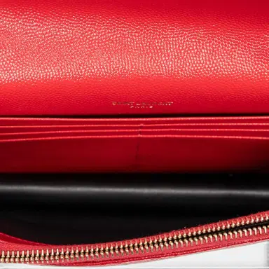 Yves Saint Laurent Yves Saint Laurent Red Calf Leather Envelope Chain Wallet by The Solist | Thumbnail 8 Yves Saint Laurent Yves Saint Laurent Red Calf Leather Envelope Chain Wallet by The Solist | Thumbnail 8