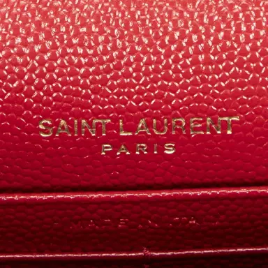 Yves Saint Laurent Yves Saint Laurent Red Calf Leather Envelope Chain Wallet by The Solist | Thumbnail 9 Yves Saint Laurent Yves Saint Laurent Red Calf Leather Envelope Chain Wallet by The Solist | Thumbnail 9