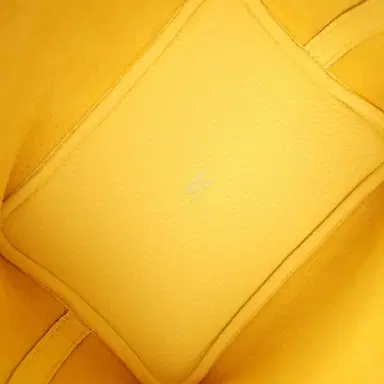 HERMÈS Hermes Picotin Lock Eclat 18 Limoncello Clemence and Orange Swift Palladium Hardware | Thumbnail 7 HERMÈS Hermes Picotin Lock Eclat 18 Limoncello Clemence and Orange Swift Palladium Hardware | Thumbnail 7