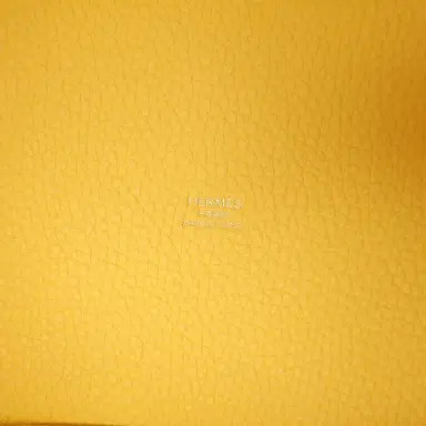 HERMÈS Hermes Picotin Lock Eclat 18 Limoncello Clemence and Orange Swift Palladium Hardware | Thumbnail 8 HERMÈS Hermes Picotin Lock Eclat 18 Limoncello Clemence and Orange Swift Palladium Hardware | Thumbnail 8