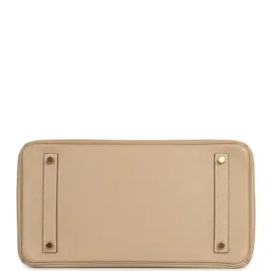 HERMÈS Pre-owned Hermes Birkin 35 Gris Tourterelle Clemence Gold Hardware | Thumbnail 6 HERMÈS Pre-owned Hermes Birkin 35 Gris Tourterelle Clemence Gold Hardware | Thumbnail 6