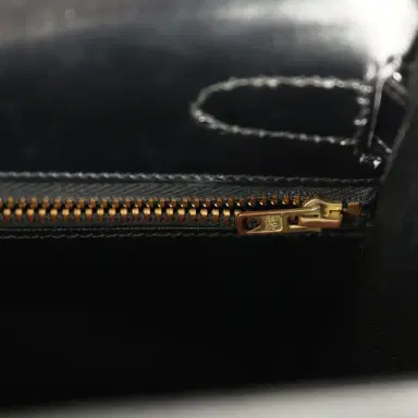 HERMÈS Vintage Hermes Kelly Sellier 32 Black Box Gold Hardware | Thumbnail 9 HERMÈS Vintage Hermes Kelly Sellier 32 Black Box Gold Hardware | Thumbnail 9