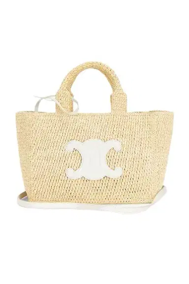 Celine Raffia Small Cabas Thais Tote Bag | Thumbnail 1 Celine Raffia Small Cabas Thais Tote Bag | Thumbnail 1