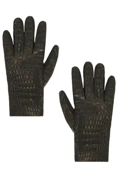 TOTEME Leather Croco-Embossed Gloves | Thumbnail 1 TOTEME Leather Croco-Embossed Gloves | Thumbnail 1