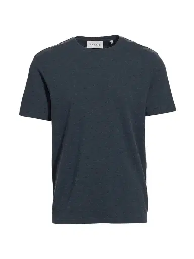 Frame Men's Duo Fold Short-Sleeve T-Shirt - Heather Dark Blue - Size Small | Thumbnail 1 Frame Men's Duo Fold Short-Sleeve T-Shirt - Heather Dark Blue - Size Small | Thumbnail 1
