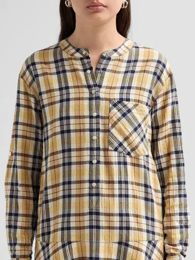 Veronica Beard Women's Corin Plaid Cotton-Blend Minidress - Acorn Multi | Thumbnail 5 Veronica Beard Women's Corin Plaid Cotton-Blend Minidress - Acorn Multi | Thumbnail 5
