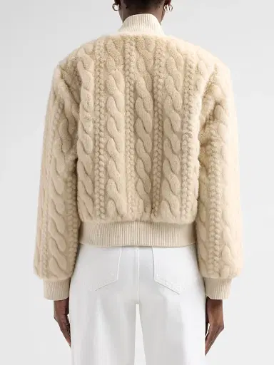 Design History Women's Debbi Cable-Knit Jacket - | Thumbnail 3 Design History Women's Debbi Cable-Knit Jacket - | Thumbnail 3