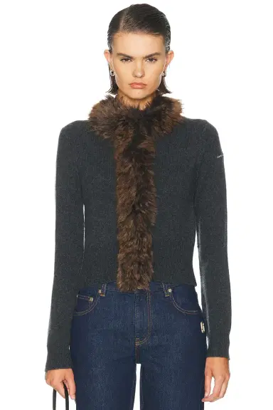 Marc Jacobs Faux Fur Lined Cardigan | Thumbnail 2 Marc Jacobs Faux Fur Lined Cardigan | Thumbnail 2