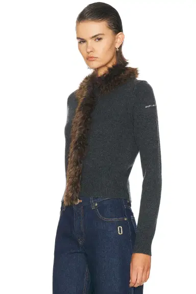 Marc Jacobs Faux Fur Lined Cardigan | Thumbnail 3 Marc Jacobs Faux Fur Lined Cardigan | Thumbnail 3