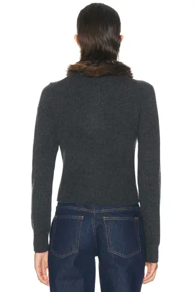 Marc Jacobs Faux Fur Lined Cardigan | Thumbnail 4 Marc Jacobs Faux Fur Lined Cardigan | Thumbnail 4