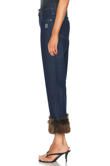 Marc Jacobs Faux Fur Cropped Jean | Thumbnail 4 Marc Jacobs Faux Fur Cropped Jean | Thumbnail 4
