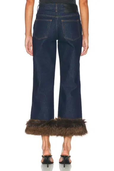 Marc Jacobs Faux Fur Cropped Jean | Thumbnail 5 Marc Jacobs Faux Fur Cropped Jean | Thumbnail 5