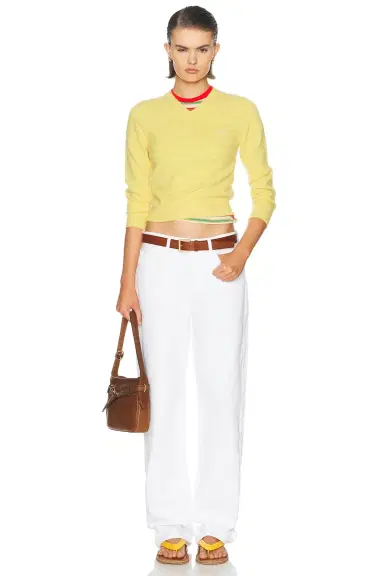 Miu Miu Wool Washed Sweater | Thumbnail 5 Miu Miu Wool Washed Sweater | Thumbnail 5