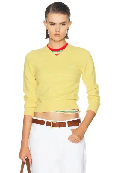 Miu Miu Wool Washed Sweater | Thumbnail 1 Miu Miu Wool Washed Sweater | Thumbnail 1