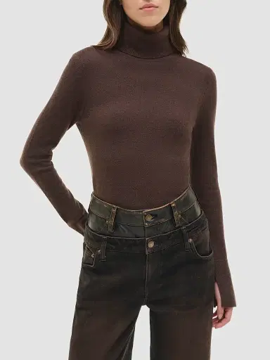 Simkhai Women's Fenwick Cashmere Turtleneck Top | Thumbnail 4 Simkhai Women's Fenwick Cashmere Turtleneck Top | Thumbnail 4