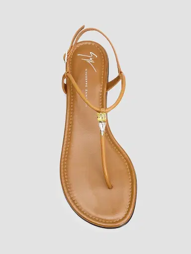 Giuseppe Zanotti Women's Hobby Leather Thong Sandals - Cuir | Thumbnail 6 Giuseppe Zanotti Women's Hobby Leather Thong Sandals - Cuir | Thumbnail 6