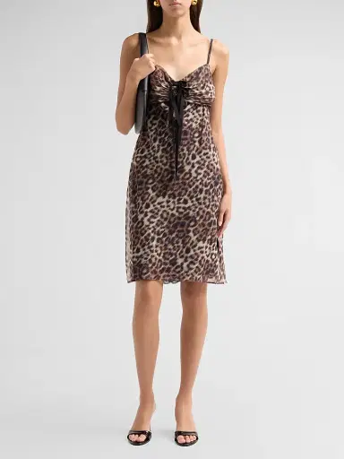 Marc Jacobs Women's Leopard-Print Slip Dress - Brown Multi | Thumbnail 2 Marc Jacobs Women's Leopard-Print Slip Dress - Brown Multi | Thumbnail 2