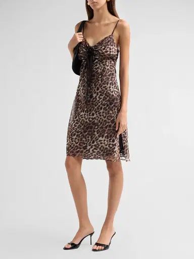 Marc Jacobs Women's Leopard-Print Slip Dress - Brown Multi | Thumbnail 4 Marc Jacobs Women's Leopard-Print Slip Dress - Brown Multi | Thumbnail 4