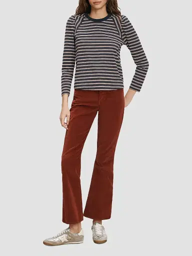 Veronica Beard Women's Mason Baseball Long-Sleeve T-Shirt - Heritage Navy Multi | Thumbnail 2 Veronica Beard Women's Mason Baseball Long-Sleeve T-Shirt - Heritage Navy Multi | Thumbnail 2