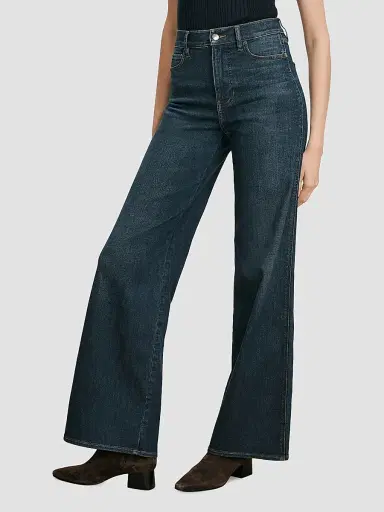 Veronica Beard Women's Taylor High-Rise Wide-Leg Jeans - Sweet Dream | Thumbnail 4 Veronica Beard Women's Taylor High-Rise Wide-Leg Jeans - Sweet Dream | Thumbnail 4