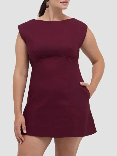 Hill House Home Women's The Rhiannon Dress - Mulberry | Thumbnail 4 Hill House Home Women's The Rhiannon Dress - Mulberry | Thumbnail 4