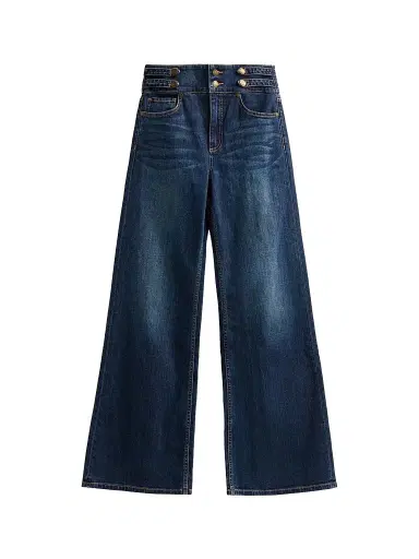 Ramy Brook Women's Liv Wide-Leg Jeans - Dark Rinse | Thumbnail 1 Ramy Brook Women's Liv Wide-Leg Jeans - Dark Rinse | Thumbnail 1