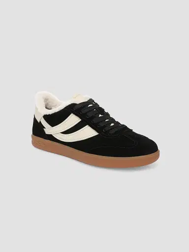 Vince Women's Oasis Shearling-Lined Suede Sneakers - Black | Thumbnail 2 Vince Women's Oasis Shearling-Lined Suede Sneakers - Black | Thumbnail 2