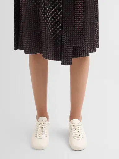 Dries Van Noten Women's Leather Ballerina Sneakers - Pearl | Thumbnail 2 Dries Van Noten Women's Leather Ballerina Sneakers - Pearl | Thumbnail 2
