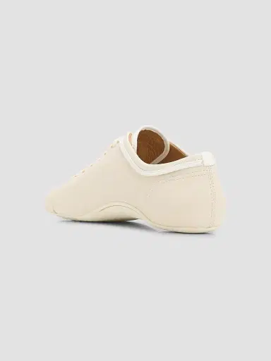 Dries Van Noten Women's Leather Ballerina Sneakers - Pearl | Thumbnail 4 Dries Van Noten Women's Leather Ballerina Sneakers - Pearl | Thumbnail 4
