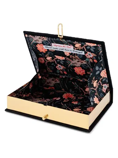 Olympia Le-Tan Women's Voyages The Parisiennes Silk Clutch - Black | Thumbnail 4 Olympia Le-Tan Women's Voyages The Parisiennes Silk Clutch - Black | Thumbnail 4