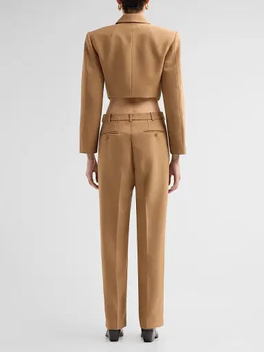 Ronny Kobo Women's Scyla Cut-Out Blazer Jumpsuit - Camel | Thumbnail 3 Ronny Kobo Women's Scyla Cut-Out Blazer Jumpsuit - Camel | Thumbnail 3