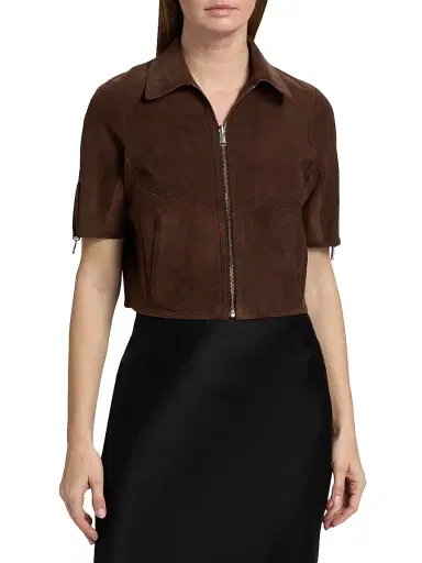 LAMARQUE Women's Sevana Leather Reversible Jacket - Dark Brown | Thumbnail 6 LAMARQUE Women's Sevana Leather Reversible Jacket - Dark Brown | Thumbnail 6