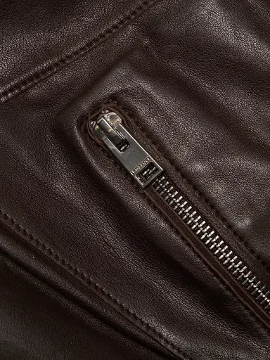 LAMARQUE Women's Sevana Leather Reversible Jacket - Dark Brown | Thumbnail 8 LAMARQUE Women's Sevana Leather Reversible Jacket - Dark Brown | Thumbnail 8