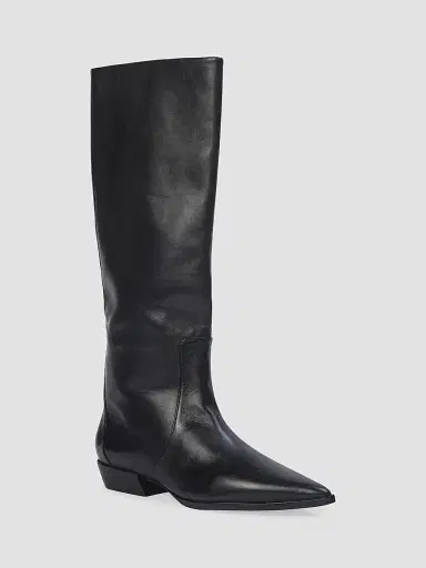 Black Suede Studio Women's Aero 30MM Boots - Black Leather - Size 12 | Thumbnail 2 Black Suede Studio Women's Aero 30MM Boots - Black Leather - Size 12 | Thumbnail 2