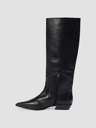 Black Suede Studio Women's Aero 30MM Boots - Black Leather - Size 12 | Thumbnail 4 Black Suede Studio Women's Aero 30MM Boots - Black Leather - Size 12 | Thumbnail 4