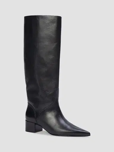 Black Suede Studio Women's Alba 45MM Boots - Black Leather - Size 12 | Thumbnail 2 Black Suede Studio Women's Alba 45MM Boots - Black Leather - Size 12 | Thumbnail 2