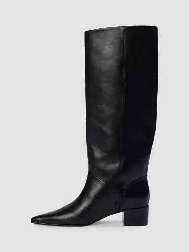 Black Suede Studio Women's Alba 45MM Boots - Black Leather - Size 12 | Thumbnail 4 Black Suede Studio Women's Alba 45MM Boots - Black Leather - Size 12 | Thumbnail 4