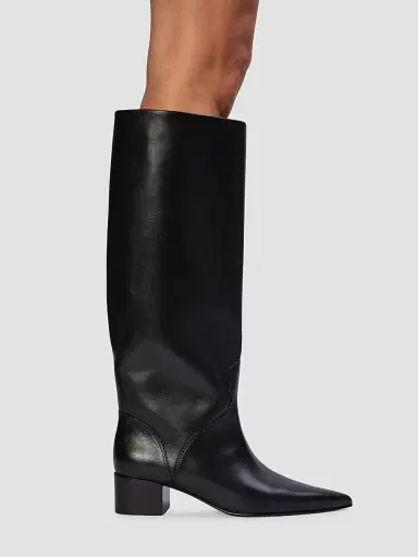 Black Suede Studio Women's Alba 45MM Boots - Black Leather - Size 12 | Thumbnail 6 Black Suede Studio Women's Alba 45MM Boots - Black Leather - Size 12 | Thumbnail 6